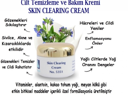 Cilt Temizleme ve Bakım Kremi /  SKIN CLEARING CREAM, 50 ml/1,7 oz